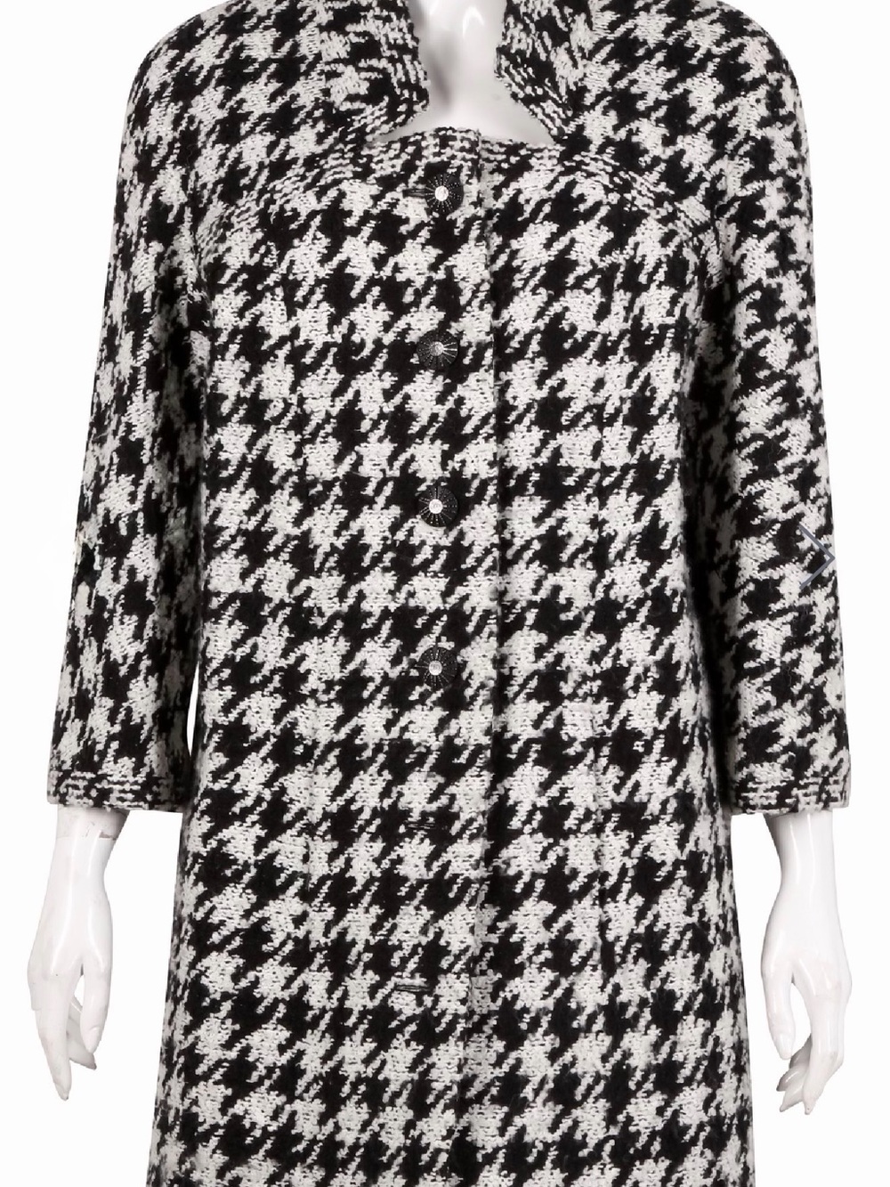 Collector Chanel Houndstooth Tweed Women’s Coat - Last Lagerfield designs